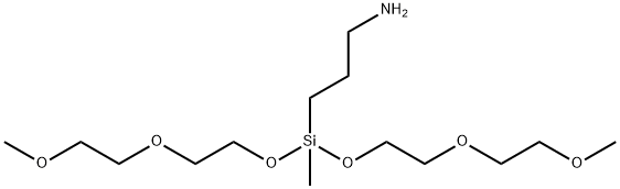 9-[2-(2-methoxyethoxy)ethoxy]-9-methyl-2,5,8-trioxa-9-siladodecan-12-amine Struktur