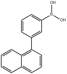 [3-(1-萘)苯基]-硼酸 結(jié)構(gòu)式