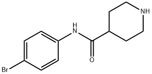 N-(4-溴苯基)哌啶-4-甲酰胺, 883106-57-8, 結(jié)構(gòu)式