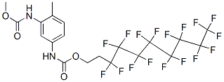 [5-[[[(3,3,4,4,5,5,6,6,7,7,8,8,9,9,10,10,10-Heptadecafluorodecyl)oxy]carbonyl]amino]-2-methylphenyl]carbamic acid methyl ester Struktur