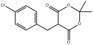5-(4-氯芐基)-2,2-二甲基-1,3-二噁烷-4,6-二酮, 88466-67-5, 結(jié)構(gòu)式