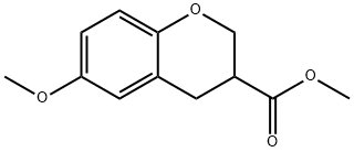 6-METHOXY-CHROMAN-3-CARBOXYLIC ACID METHYL ESTER Struktur