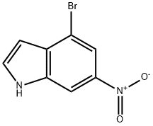 1H-Indole, 4-broMo-6-nitro- Struktur