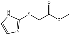 Acetic  acid,  2-(1H-imidazol-2-ylthio)-,  methyl  ester Struktur