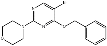4-(4-BENZYLOXY-5-BROMOPYRIMIDIN-2-YL)MORPHOLINE Struktur