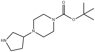 1-BOC-4-(PYRROLIDIN-3-YL)-PIPERAZINE Struktur