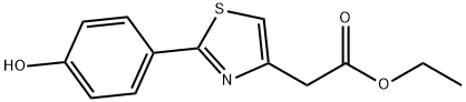 ethyl 2-(2-(4-hydroxyphenyl)thiazol-4-yl)acetate Struktur