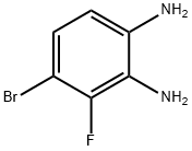 4-Bromo-3-fluorophenylene-1,2-diamine, 3,4-Diamino-2-fluorobromobenzene Struktur