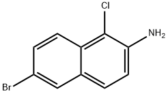 2-Naphthalenamine, 6-bromo-1-chloro- Struktur