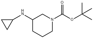 3-CYCLOPROPYLAMINO-PIPERIDINE-1-CARBOXYLIC ACID TERT-BUTYL ESTER Struktur