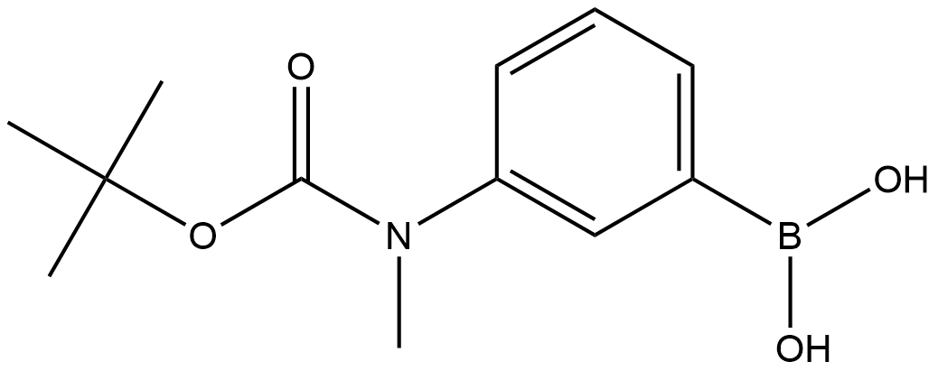 3-{[(tert-Butoxy)carbonyl](ethyl)amino}phenylboronic acid Struktur