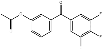 3-(3,4,5-三氟苯甲酰基)苯乙酸酯, 890099-23-7, 結構式