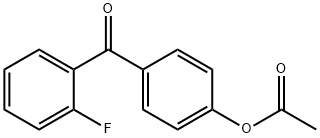 4-ACETOXY-2'-FLUOROBENZOPHENONE Struktur