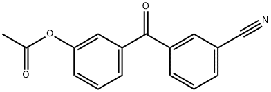 3-ACETOXY-3'-CYANOBENZOPHENONE 結(jié)構(gòu)式