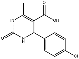 1,2,3,4-Tetrahydro-6-methyl-4-(4-chlorophenyl)-2-oxo-5-pyrimidinecarboxylic acid Struktur