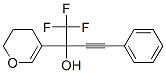 2-(3,4-DIHYDRO-2H-PYRAN-5-YL)-1,1,1-TRIFLUORO-4-PHENYLBUT-3-YN-2-OL Struktur