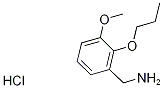 (3-Methoxy-2-propoxyphenyl)methanaminehydrochloride Struktur