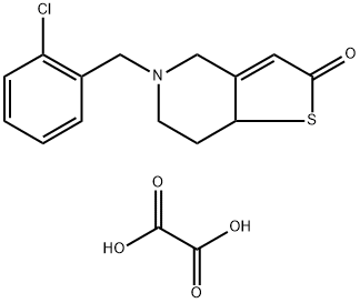 2-Oxo Ticlopidine Oxalic Acid Salt Struktur