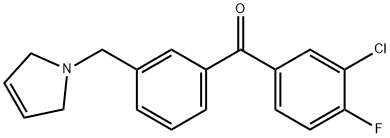 3-CHLORO-4-FLUORO-3'-(3-PYRROLINOMETHYL) BENZOPHENONE price.