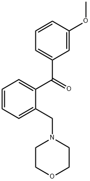 3'-METHOXY-2-MORPHOLINOMETHYL BENZOPHENONE Struktur