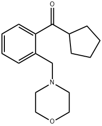 CYCLOPENTYL 2-(MORPHOLINOMETHYL)PHENYL KETONE Struktur