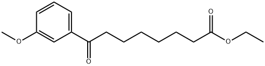 ETHYL 8-(3-METHOXYPHENYL)-8-OXOOCTANOATE Struktur