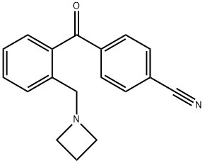 2-AZETIDINOMETHYL-4'-CYANOBENZOPHENONE Struktur