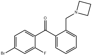 2'-AZETIDINOMETHYL-4-BROMO-2-FLUOROBENZOPHENONE price.