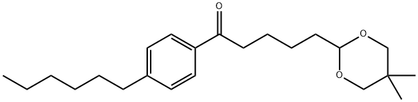 5-(5,5-DIMETHYL-1,3-DIOXAN-2-YL)-4'-HEXYLVALEROPHENONE Struktur