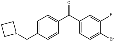 4'-AZETIDINOMETHYL-4-BROMO-3-FLUOROBENZOPHENONE Struktur
