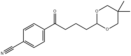 4'-CYANO-4-(5,5-DIMETHYL-1,3-DIOXAN-2-YL)BUTYROPHENONE Struktur