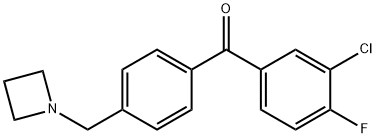 4'-AZETIDINOMETHYL-3-CHLORO-4-FLUOROBENZOPHENONE|