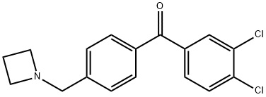4'-AZETIDINOMETHYL-3,4-DICHLOROBENZOPHENONE|(4-(氮雜環(huán)丁烷-1-基甲基)苯基)(3,4-二氯苯基)甲酮