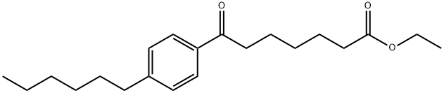 ETHYL 7-(4-HEXYLPHENYL)-7-OXOHEPTANOATE Struktur