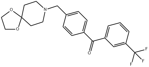 4'-[8-(1,4-DIOXA-8-AZASPIRO[4.5]DECYL)METHYL]-3-TRIFLUOROMETHYLBENZOPHENONE|(4-((1,4-二噁烷-8-氮雜螺環(huán)并[4.5]癸烷-8-基)甲基)苯基)(3-(三氟甲基)苯基)甲酮