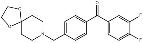 3,4-DIFLUORO-4'-[8-(1,4-DIOXA-8-AZASPIRO[4.5]DECYL)METHYL]BENZOPHENONE|(4-((1,4-二噁烷-8-氮雜螺環(huán)并[4.5]癸烷-8-基)甲基)苯基)(3,4-二氟苯基)甲酮