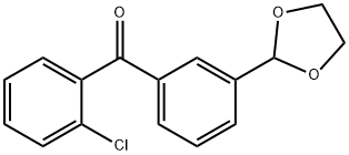 2-CHLORO-3'-(1,3-DIOXOLAN-2-YL)BENZOPHENONE Struktur