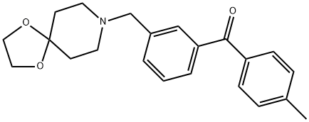 3-[8-(1,4-DIOXA-8-AZASPIRO[4.5]DECYL)METHYL]-4'-METHYL BENZOPHENONE|(3-((1,4-二噁烷-8-氮雜螺環(huán)并[4.5]癸烷-8-基)甲基)苯基)(對(duì)甲苯基)甲酮