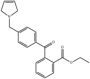 2-CARBOETHOXY-4'-(3-PYRROLINOMETHYL) BENZOPHENONE|2-(4-((2,5-二氫-1H-吡咯-1-基)甲基)苯甲?;?苯甲酸乙酯