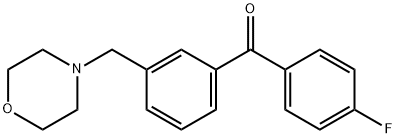 4'-FLUORO-3-MORPHOLINOMETHYL BENZOPHENONE Struktur