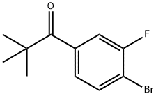 4'-BROMO-2,2-DIMETHYL-3'-FLUOROPROPIOPHENONE Struktur