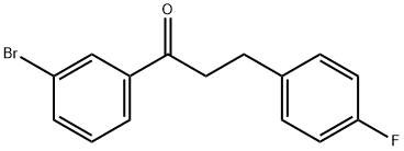 3'-BROMO-3-(4-FLUOROPHENYL)PROPIOPHENONE Struktur