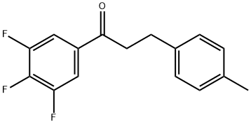 3-(4-METHYLPHENYL)-3',4',5'-TRIFLUOROPROPIOPHENONE Struktur