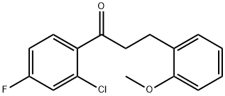 2'-CHLORO-4'-FLUORO-3-(2-METHOXYPHENYL)PROPIOPHENONE Struktur
