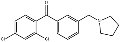 2,4-DICHLORO-3'-PYRROLIDINOMETHYL BENZOPHENONE price.
