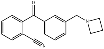 3'-AZETIDINOMETHYL-2-CYANOBENZOPHENONE|2-(3-(氮雜環(huán)丁烷-1-基甲基)芐基)苯甲腈