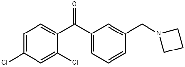 3'-AZETIDINOMETHYL-2,4-DICHLOROBENZOPHENONE Struktur