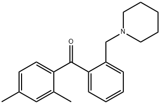 2,4-DIMETHYL-2'-PIPERIDINOMETHYL BENZOPHENONE Struktur