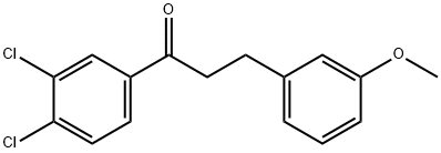 3',4'-DICHLORO-3-(3-METHOXYPHENYL)PROPIOPHENONE Struktur