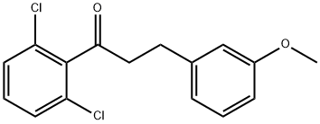 2',6'-DICHLORO-3-(3-METHOXYPHENYL)PROPIOPHENONE Struktur